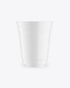 Glossy Plastic Cup Mockup