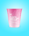 Glossy Plastic Cup Mockup