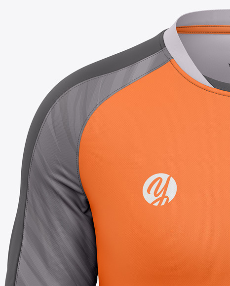 Long Sleeve Raglan Jersey Mockup