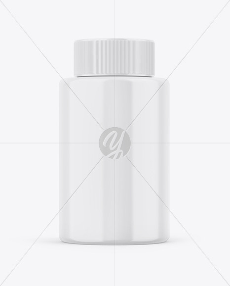 Glossy Bottle Mockup