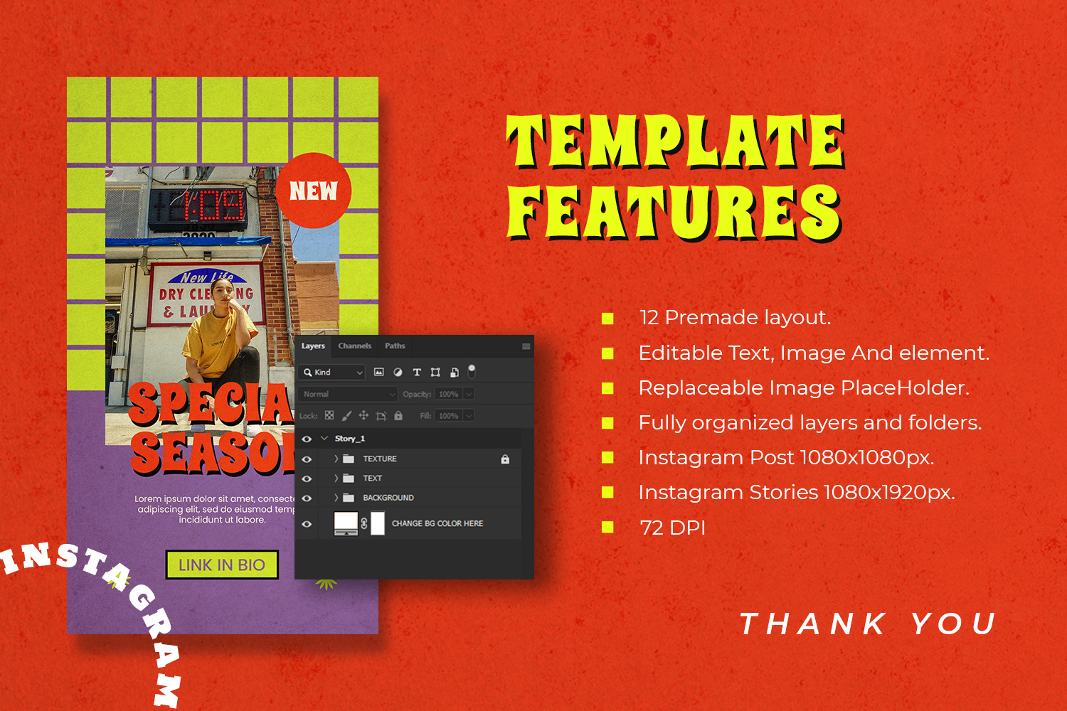 Resized Instagram Template