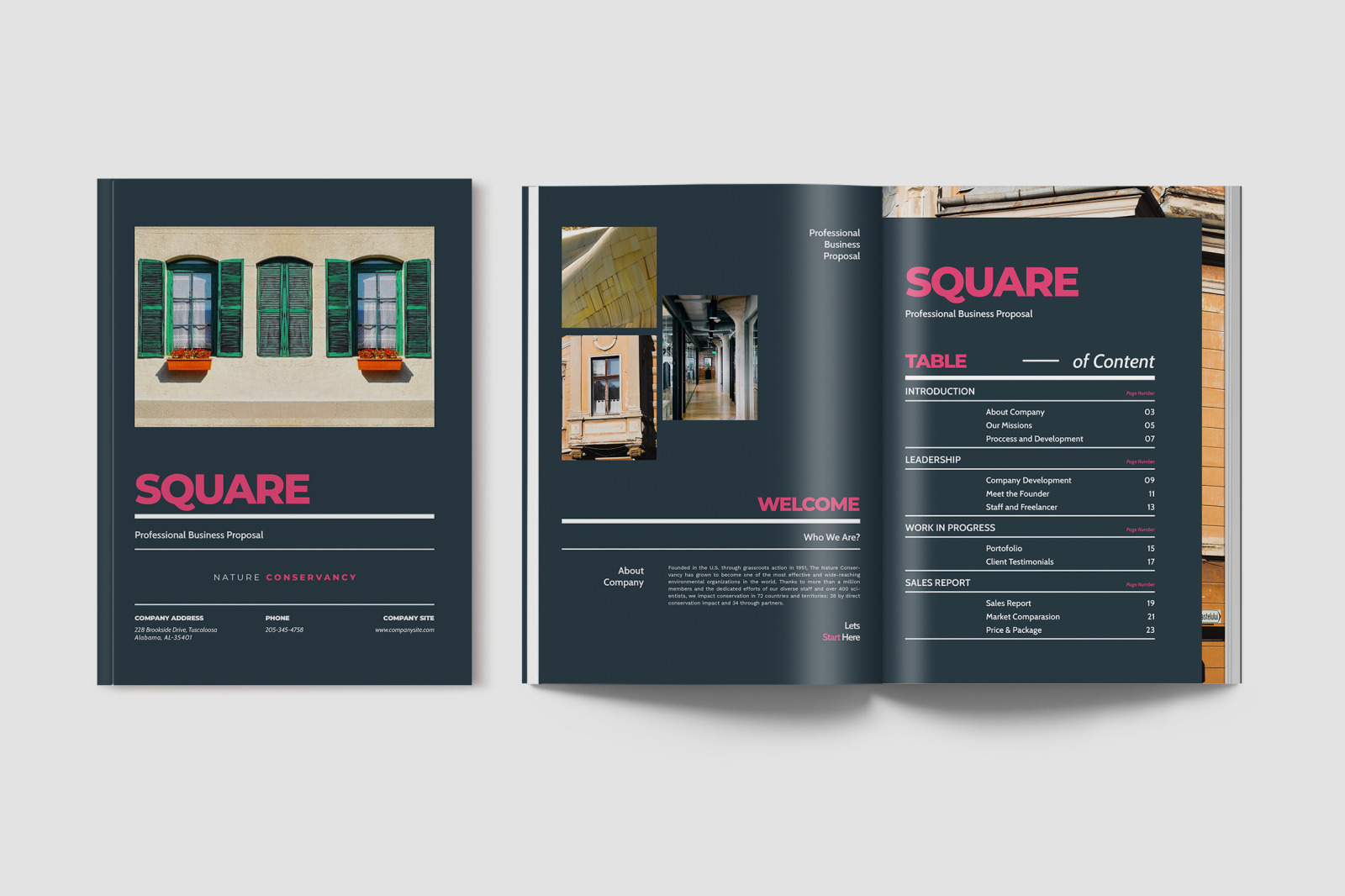 Square Business Proposal Indesign