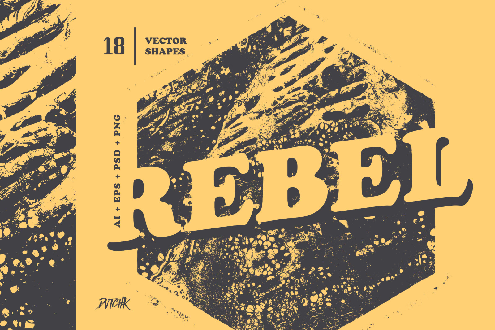 Rebel | Geometric Grunge Shapes