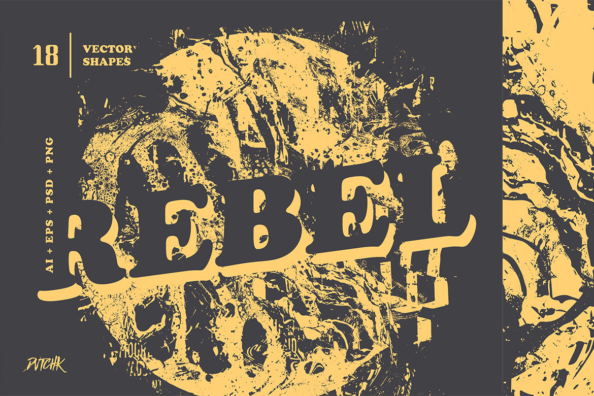 Rebel | Geometric Grunge Shapes