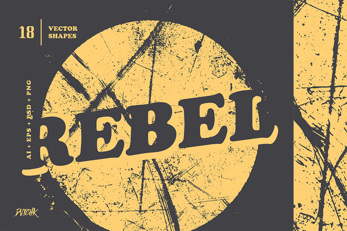 Rebel | Geometric Grunge Shapes