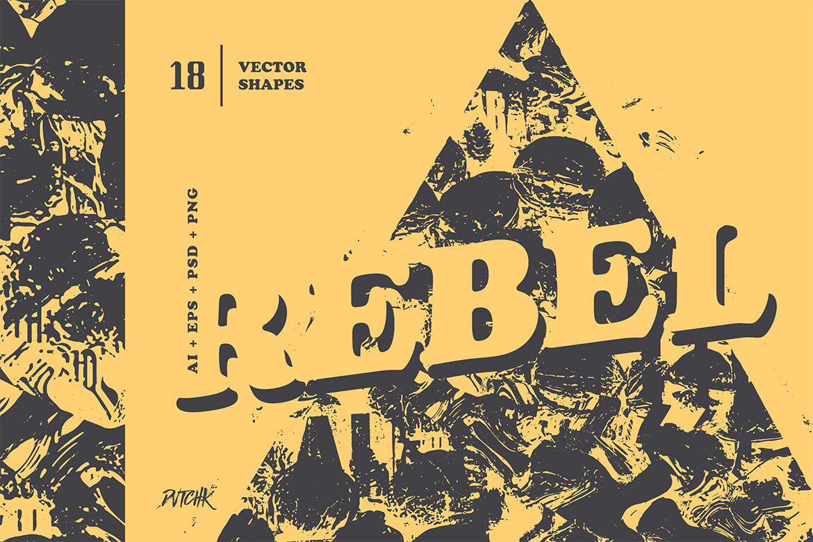 Rebel | Geometric Grunge Shapes