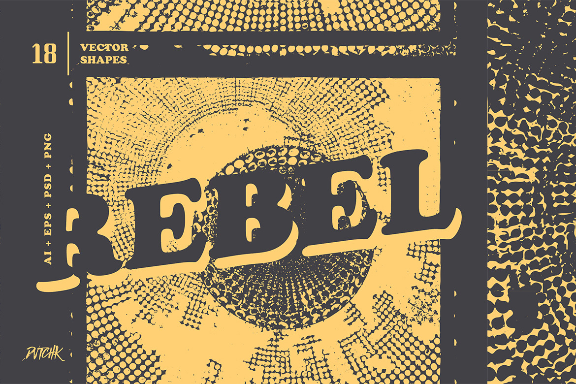 Rebel | Geometric Grunge Shapes