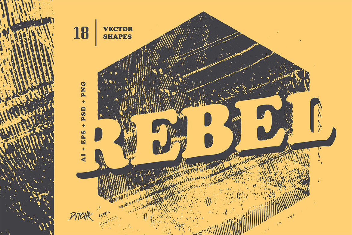 Rebel | Geometric Grunge Shapes