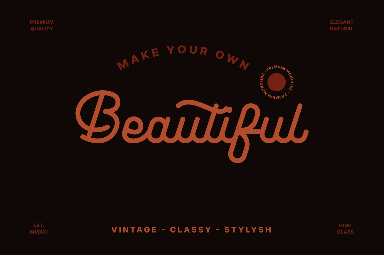 Leuthikline - Beautiful Monoline Font Leuthikline - Beautiful Monoline Font