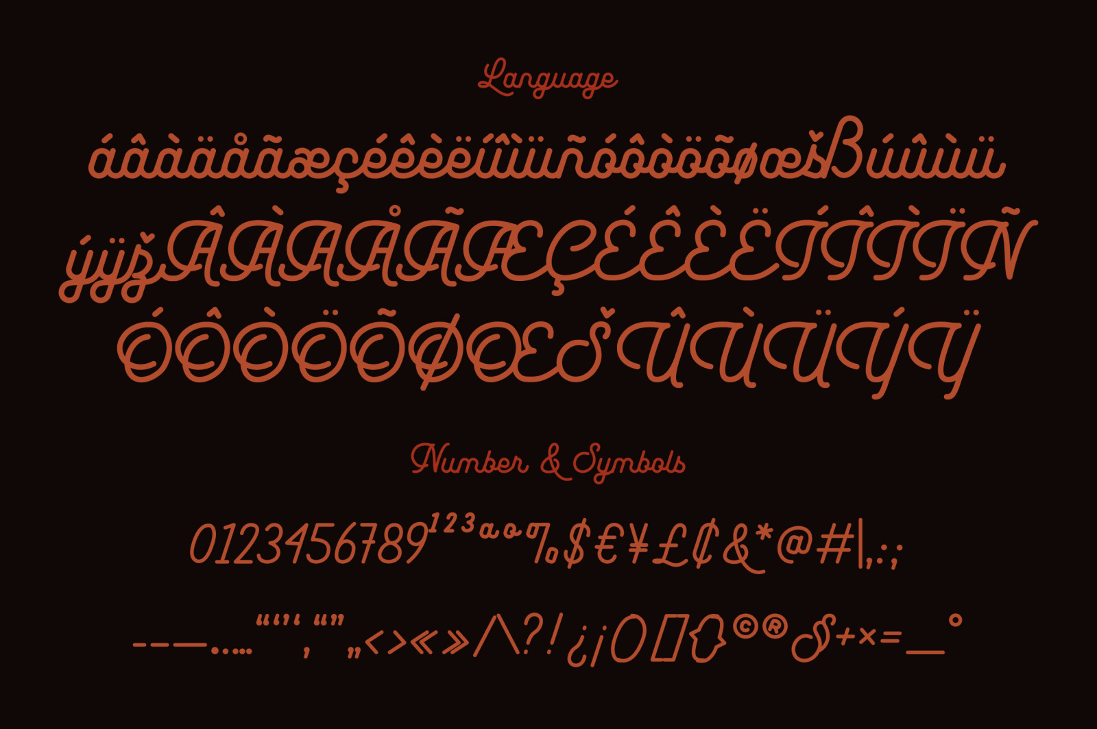 Leuthikline - Beautiful Monoline Font