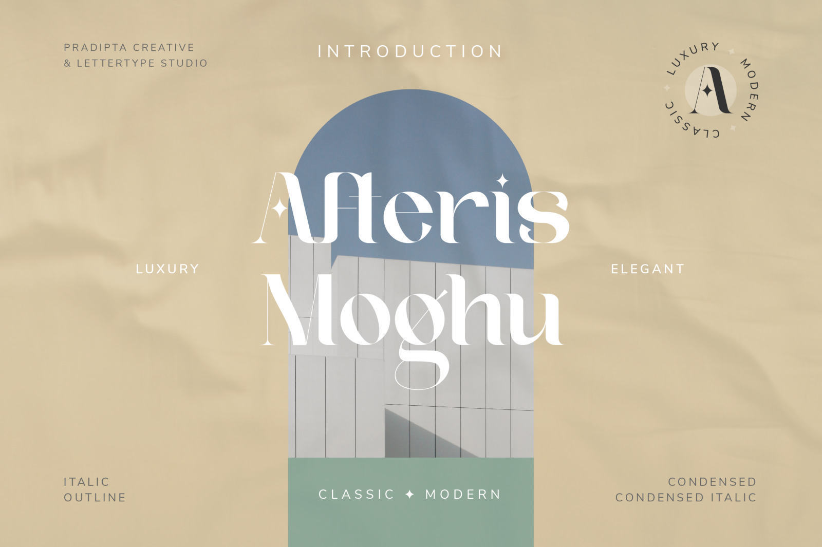 Afteris Moghu Modern/Vintage Font