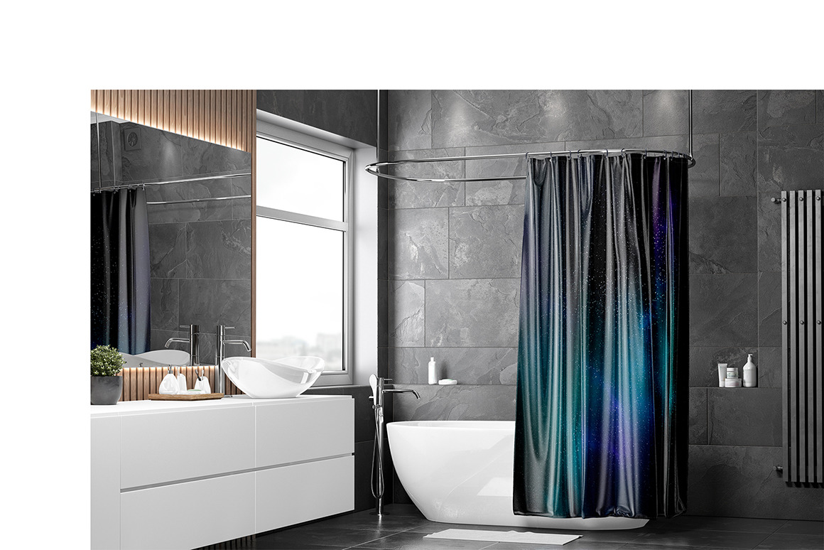 Shower Curtain Mockup