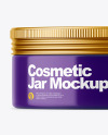 Glossy Cosmetic Jar Mockup