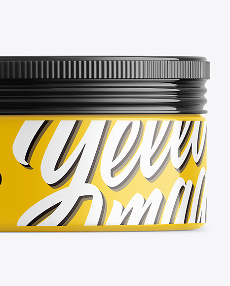 Glossy Cosmetic Jar Mockup