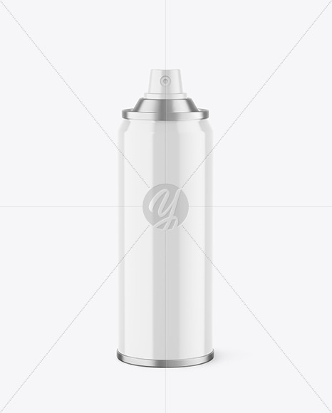 Glossy Spray Bottle Mockup