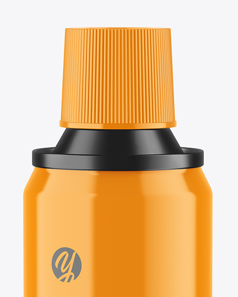 Glossy Spray Bottle Mockup