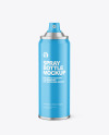 Matte Spray Bottle Mockup