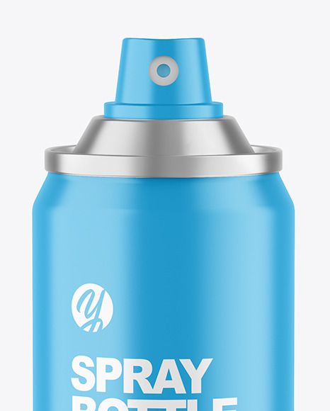 Matte Spray Bottle Mockup