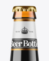 Amber Glass Dark Beer Bottle Mockup