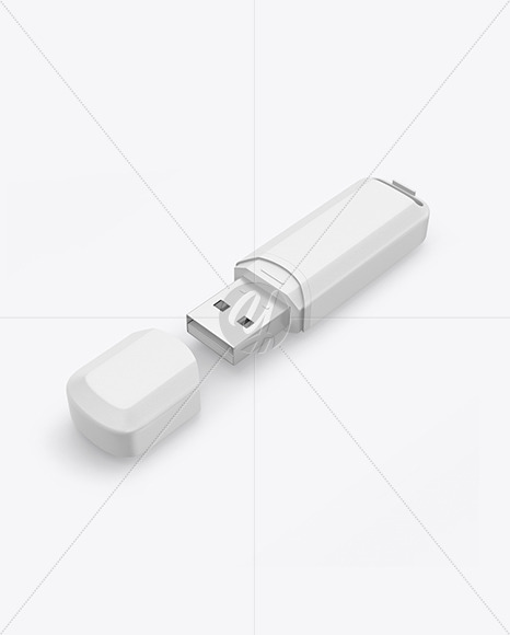 Textured USB Flash Drive Mockup