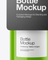 Glossy Bottle w/ Glossy Label Mockup