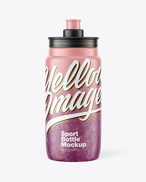 Matte Sport Bottle Mockup