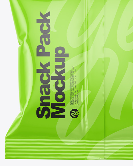 Glossy Snack Pack Mockup