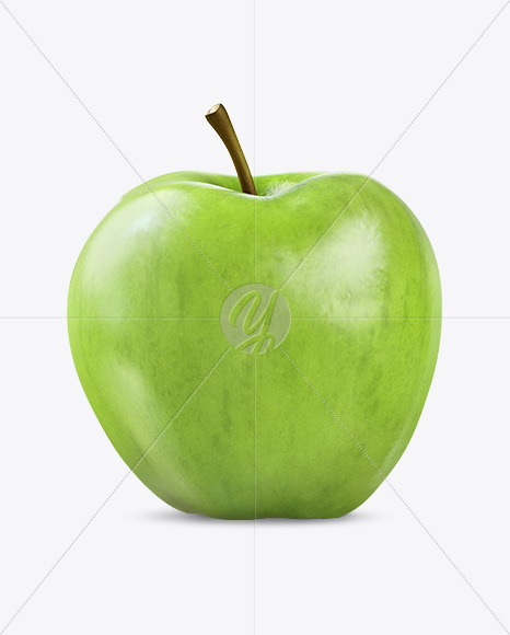 Apple with Stickers Mockup