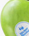 Apple with Stickers Mockup