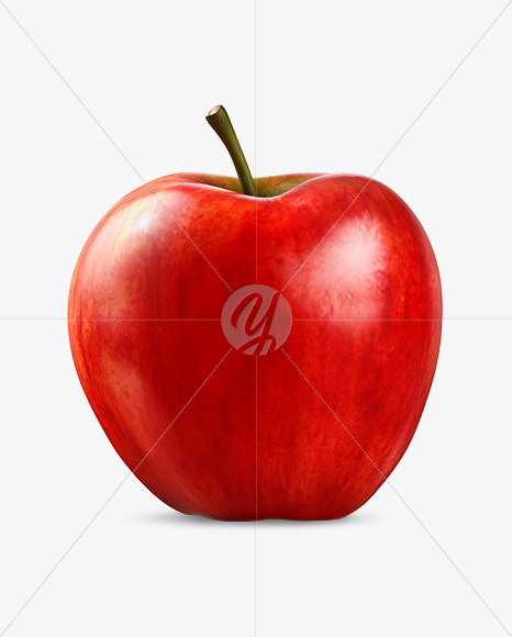 Apple with Stickers Mockup