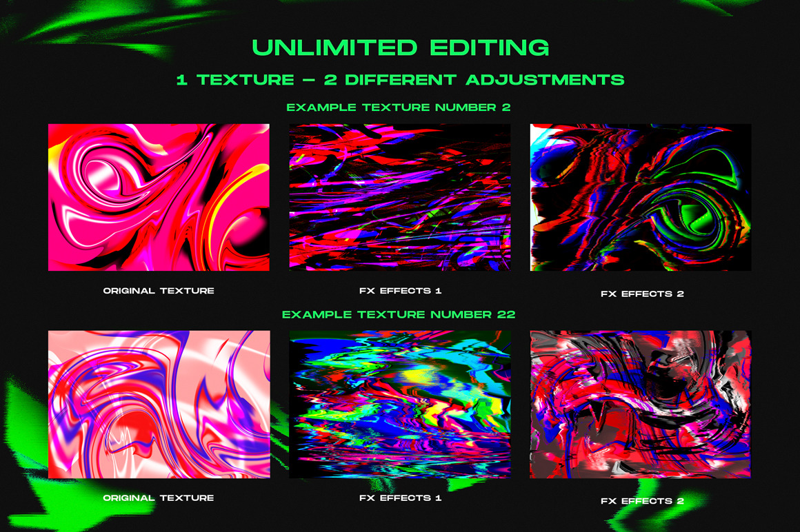 Liquid and Glitch Textures Liquid and Glitch Textures