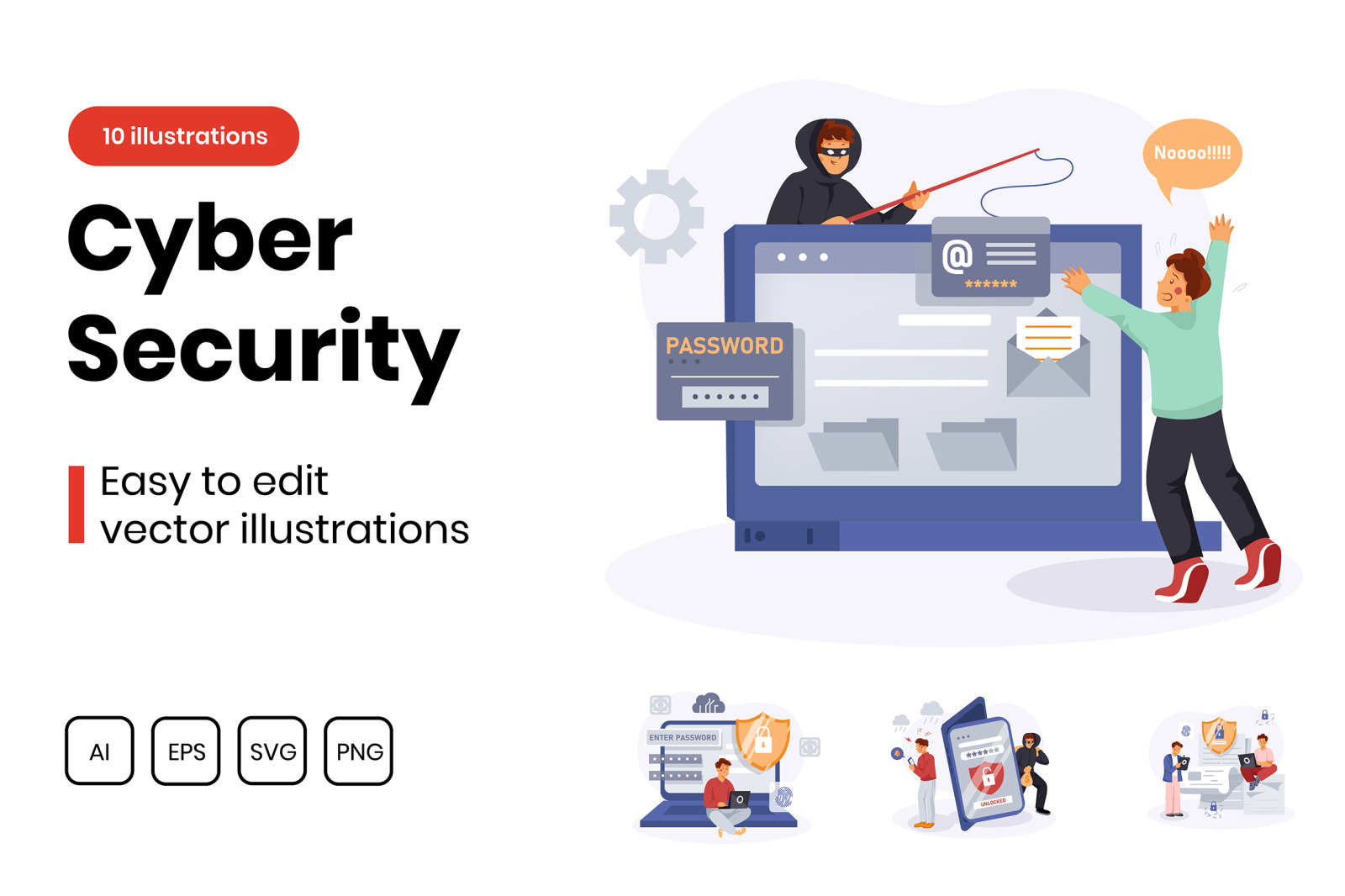 M300_ Cyber Security Illustrations