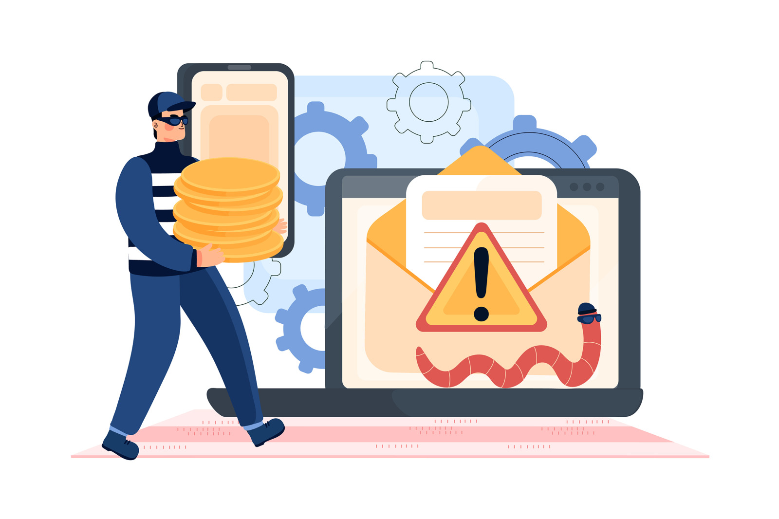 M291_ Cyber Attack Illustrations M291_ Cyber Attack Illustrations