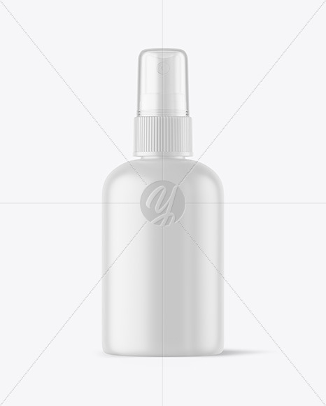 Matte Cosmetic Spray Bottle Mockup