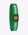 Textile Fabric Wristband Mockup