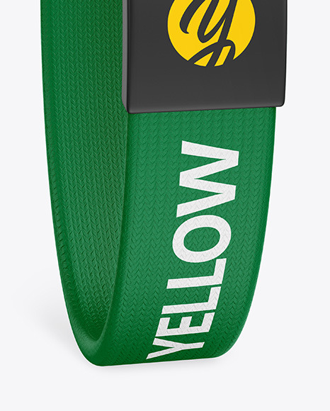 Textile Fabric Wristband Mockup