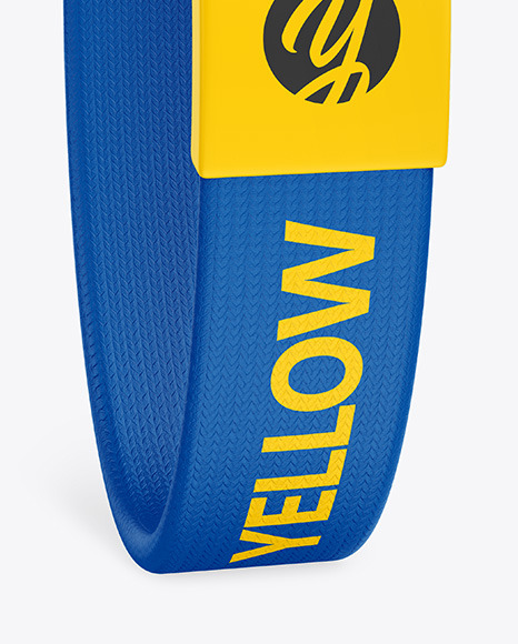 Textile Fabric Wristband Mockup