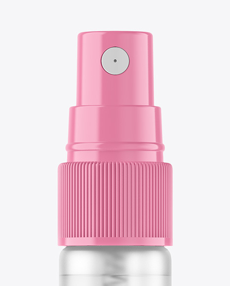 Frosted Clear Spray Bottle Mockup