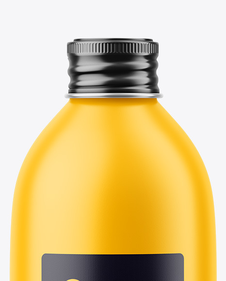 Matte Bottle w/ Glossy Label Mockup