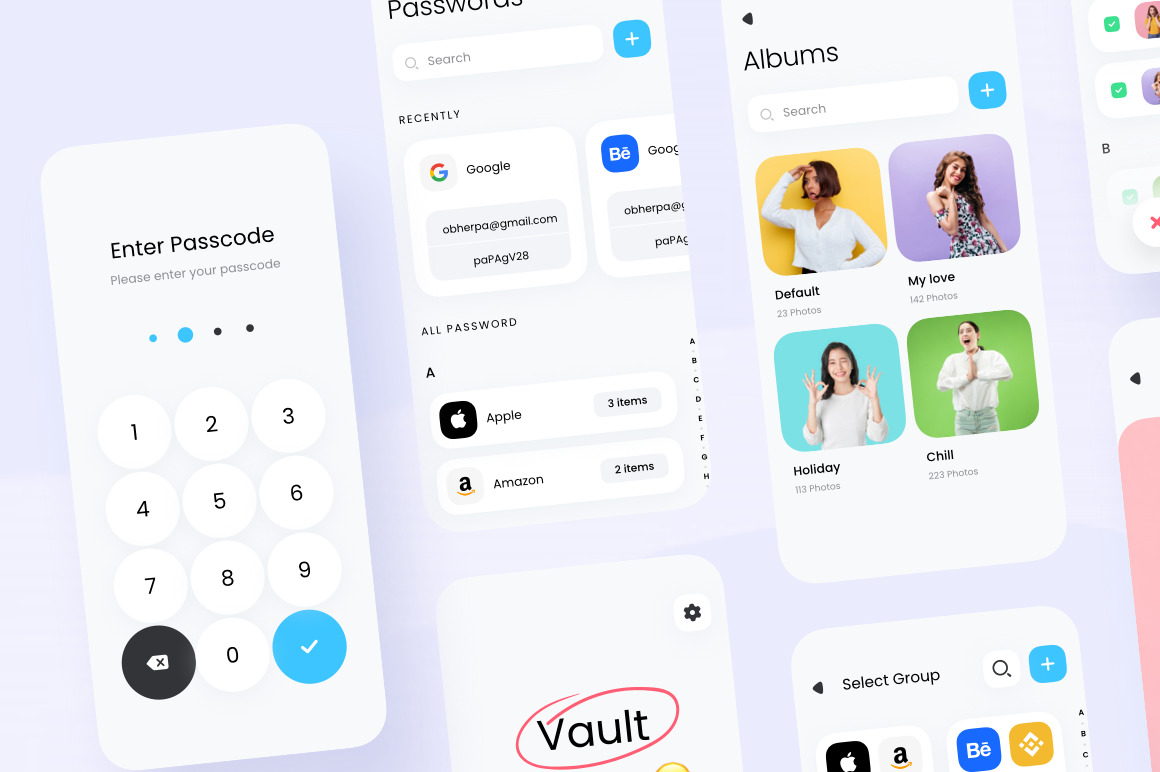 Vault app UI Kit