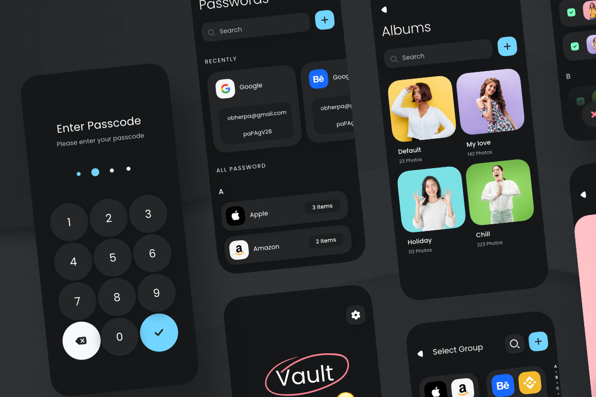 Vault app UI Kit