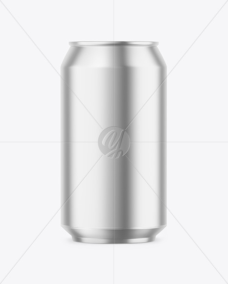 330ml Matte Metallic Drink Can Mockup