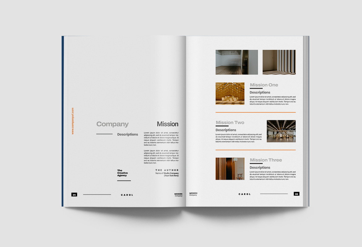 Carol Company Annual Report Indesign