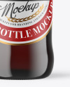 Dark Amber Glass Beer Bottle Mockup