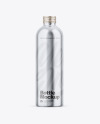 Glossy Metallic Bottle Mockup