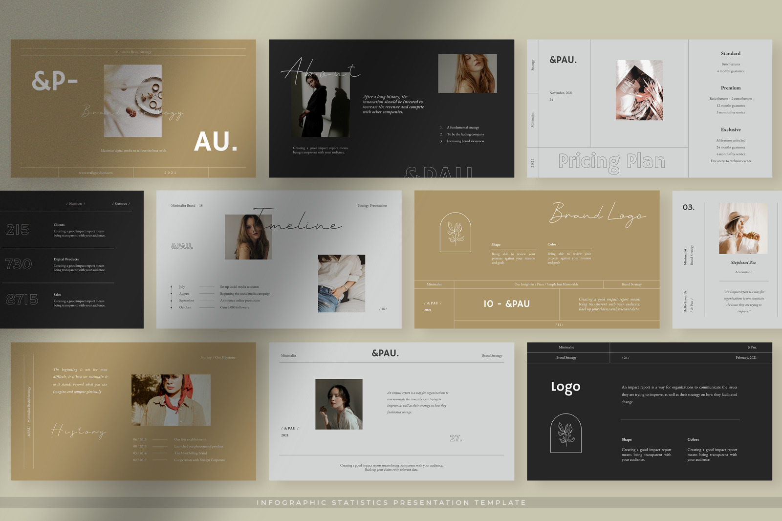 &Pau - Minimalist Brand Strategy PPT &Pau - Minimalist Brand Strategy PPT