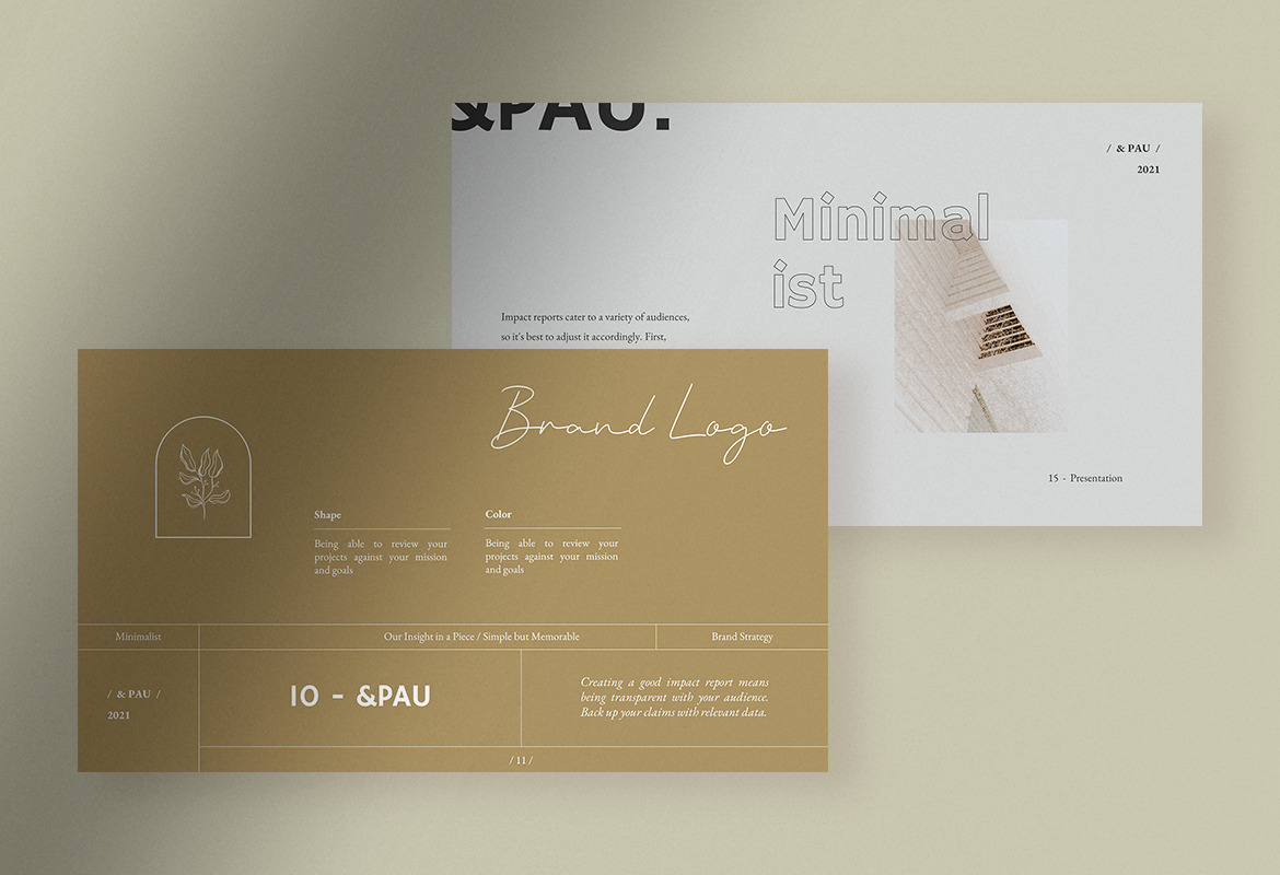 &Pau - Minimalist Brand Strategy PPT &Pau - Minimalist Brand Strategy PPT