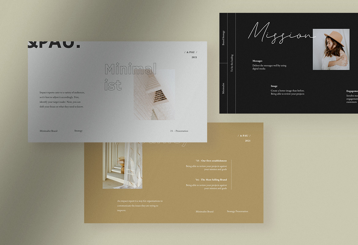 &Pau - Minimalist Brand Strategy PPT &Pau - Minimalist Brand Strategy PPT