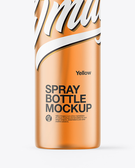 Frosted Color Liquid Spray Bottle Mockup