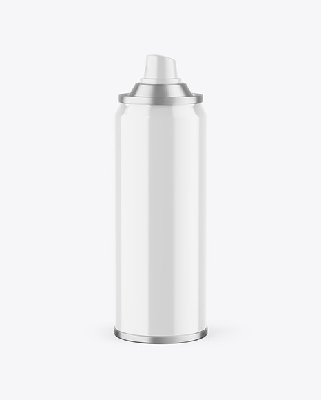 Glossy Spray Bottle Mockup